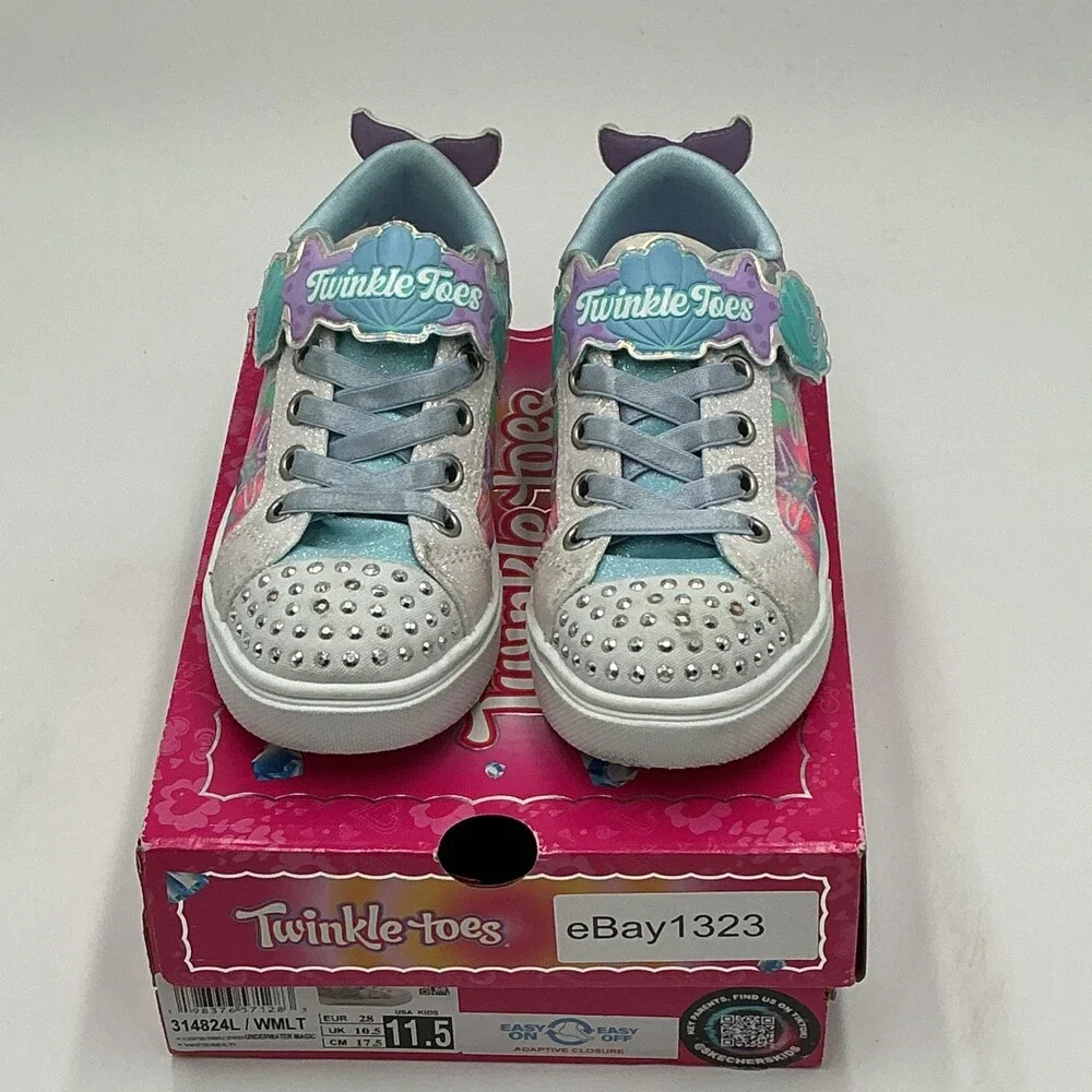 Skechers Twinkle Toes Sparks Underwater Magic Girls US 11.5 Multi Shoes Ebay1323